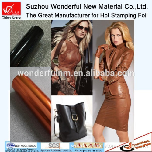 Matt color hot stamping foil for textile & fabric